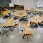 Парти-трансформери трапеції для коворкінгу, модульні з регулюванням висоти в школі | УКРЛІФТ-СЕРВІС